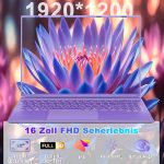 ⁦لابتوب العاب نوتود 16 انش ويندوز 11 12+512GB SSD متوافق مع لابتوب 2TB (HDD-2TB) 1920x1200 رباعي النواة سيليرون N5095 (حتى 2.9GHz) مع لوحة مفاتيح رقمية نوع C⁩ - الصورة ⁦5⁩