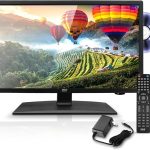 Pyle 21.5 Inch 1080p LED RV Television - Slim Flat Screen Monitor FHD Small TV w/HDMI, RCA, Multimedia Disk/DVD Combo, 12/24 Volt Car Adapter, Wall Mount, Works w/Mac PC, Includes Remote Control