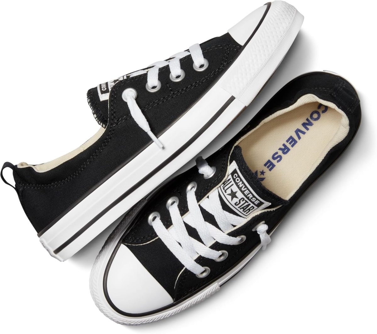 ⁦حذاء رياضي نسائي Converse Chuck Taylor All Star Shoreline رياضي/أزرق داكن بأربطة⁩ - الصورة ⁦6⁩