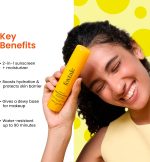 ⁦Foxtale SPF 70 Niacinamide Dewy Sunscreen with PA++++ For Dewy Sun Protection|Prevents Tan|Lightenweight, Non Greasy, No White Cast|Anti-Tan Formula|For Men & Women|For all skin type,50 Ml⁩ - الصورة ⁦2⁩