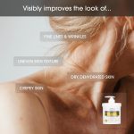 ⁦ادفانسيد كلينيكالز كريم مرطب للجسم من ريتينول + مقشر 10% حمض الجليكوليك ولوشن حمض اللاكتيك مجموعة العناية بالبشرة للنساء والرجال لتقليل مظهر البشرة الكريبي وملمس البشرة الخشنة غير المتساوي⁩ - الصورة ⁦3⁩