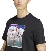 ⁦adidas Men Landscape Badge Graphic T-Shirt⁩ - الصورة ⁦3⁩