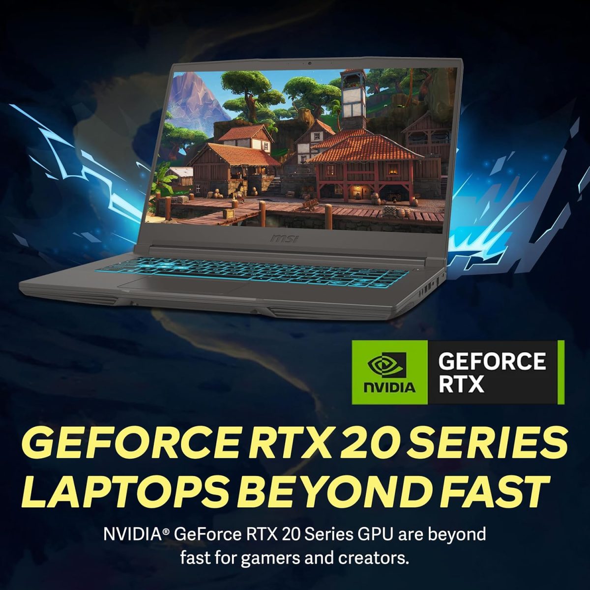 ⁦MSI لابتوب العاب رفيع GF63 بشاشة 15.6 انش FHD 144Hz ومعالج انتل i5-12450H وذاكرة RAM 32GB وSSD PCIe 2TB وبطاقة انفيديا جيفورس RTX 2050 وكيبورد باضاءة خلفية وواي فاي 6 وويندوز 11 برو، مجموعة تمديد هوت⁩ - الصورة ⁦7⁩