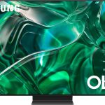 سامسونج تلفزيون ذكي 65 بوصة OLED 4K S95C سلسلة كوانتوم HDR مع دولبي اتموس، صوت تتبع الاجسام، كيو سيمفوني، موشن اكسليراتور تربو برو، موزع الالعاب، اليكسا مدمج (QN65S95C)، اسود تيتان