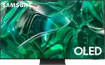 سامسونج تلفزيون ذكي 65 بوصة OLED 4K S95C سلسلة كوانتوم HDR مع دولبي اتموس، صوت تتبع الاجسام، كيو سيمفوني، موشن اكسليراتور تربو برو، موزع الالعاب، اليكسا مدمج (QN65S95C)، اسود تيتان