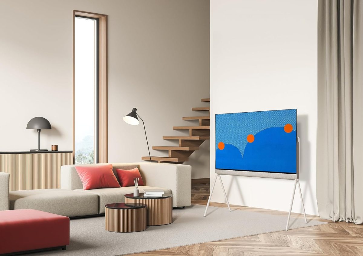 ⁦LG تلفزيون ذكي 55 بوصة فئة اوليد اوبجيت من سلسلة بوسي 55LX1QPUA.AUS، 2022 - تلفزيون 4K يعمل بالذكاء الاصطناعي، اليكسا مدمج، اصدار عالمي اسود⁩ - الصورة ⁦6⁩