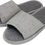 APIKA Men Casual Cotton Flax Anti-Slip Slipper