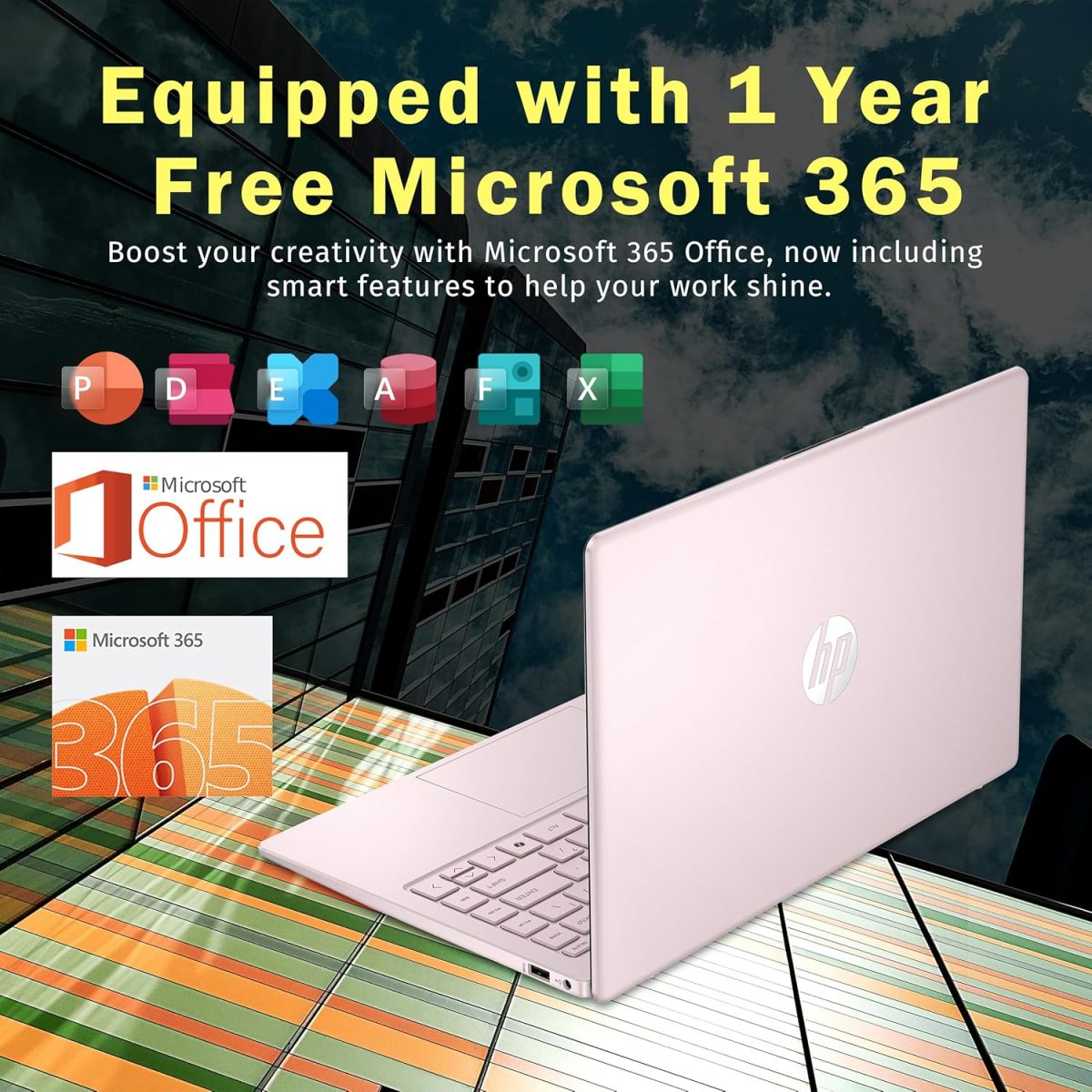 ⁦HP لابتوب ستريم 14 انش HD، معالج انتل N150، ذاكرة RAM 16GB، تخزين 1.16TB (مجموعة قاعدة شحن 128GB UFS+1.03TB)، بطاقة رسومات انتل، كاميرا ويب، واي فاي 6، اوفيس 365 لمدة عام، كوبايلوت، شحن سريع، ويندوز⁩ - الصورة ⁦5⁩
