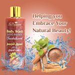 ⁦غسول الجسم المطهر لا باريسيان من ايكوليت بلس، منظف جيد، للنساء والرجال مع فيتامين E، مرطب للبشرة الناعمة والحريرية، حماية من الجراثيم، عطر يدوم 12 ساعة - (خشب الصندل، 500 مل)⁩ - الصورة ⁦6⁩