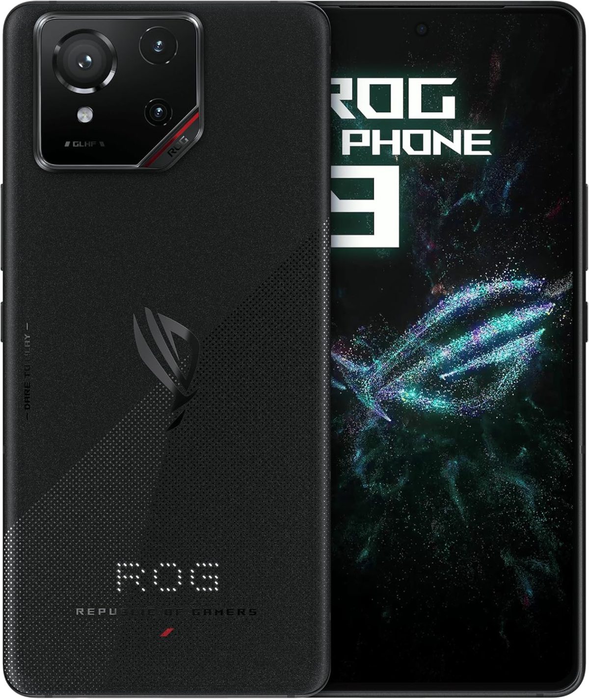 اسس هاتف روج فون 9 ثنائي شرائح الاتصال بذاكرة روم 512GB وذاكرة RAM 12GB (جي اس ام فقط | بدون سي دي ام ايه) هاتف ذكي 5G مفتوح من المصنع (اسود فانتوم) - اصدار عالمي
