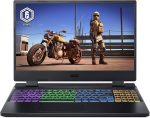 ايسر لابتوب العاب نيترو 5 بشاشة 15.6 انش FHD IPS ومعالج انتل كور i7-12650H جيل 12 وذاكرة RAM DDR5 16GB وSSD NVMe PCIe 512GB وبطاقة رسومات انفيديا جيفورس RTX 4050 6GB واضاءة خلفية RGB وويندوز 11
