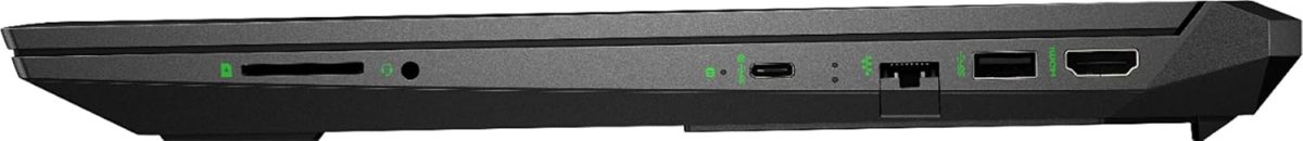 ⁦HP لابتوب العاب بافليون 2020 بشاشة 16.1 FHD 144Hz IPS ومعالج انتل كور i7-10750H الجيل العاشر وذاكرة RAM 32GB وSSD 1TB وانفيديا 1650Ti وكيبورد باضاءة خلفية وويندوز 10 هوم، اسود⁩ - الصورة ⁦6⁩