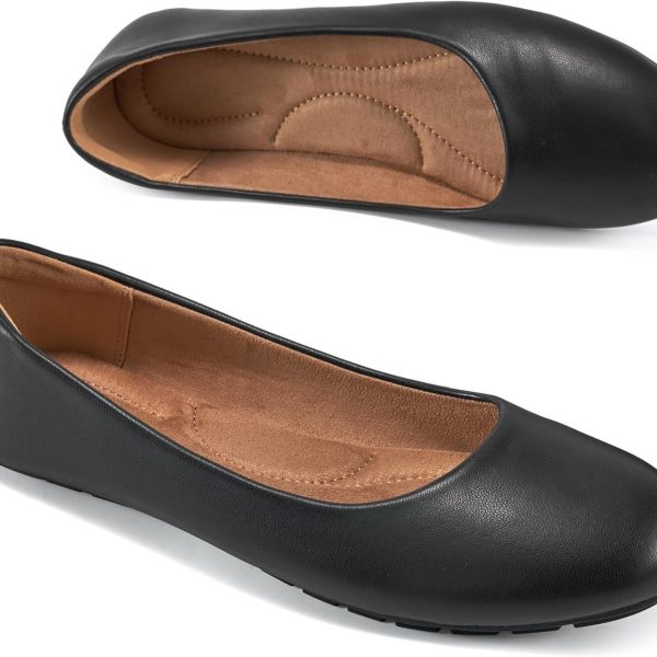 اوميجت حذاء باليه مسطح للنساء: حذاء رسمي سهل الارتداء مريح للعمل لعام 2025 - كاجوال للسيدات لحفلات الزفاف والمشي