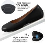 ⁦اوميجت حذاء باليه مسطح للنساء: حذاء رسمي سهل الارتداء مريح للعمل لعام 2025 - كاجوال للسيدات لحفلات الزفاف والمشي⁩ - الصورة ⁦6⁩