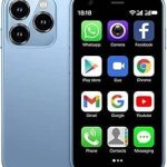 هاتف ذكي صغير XS15 من سويس 3G غير مقفل بشاشة لمس 3.0 انش وبطارية 1000mAh 8.1 الترا، 2GB+16GB (ازرق)