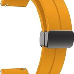 سوار ساعة سيليكون بمشبك مغناطيسي 22 ملم من نيكست ستور متوافق مع ساعة سامسونج جالاكسي 3 45 ملم / جير S3 / هواوي GT3 46 ملم / GT2E / GT2 برو/ماجيك 2 46 ملم / امازفيت / GTR3