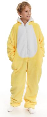 ⁦اتش اس سي تيك لباس واحد فاخر للاطفال من الفلانيل بوجهين مع هودي (مجموعة واحدة لقطعة واحدة)⁩ - الصورة ⁦2⁩