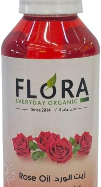 زيت ورد عضوي 100% مقطر من سوريا زيت عضوي مضغوط على البارد فعال لترطيب لون البشرة ولمعان الشعر. 125 مل زيت الورد الاصلي زيت الورد