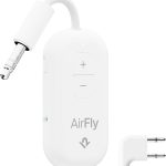 محول بلوتوث اير فلاي برو 2 ديلوكس للطائرة، زوج من سماعات ايربودز او سماعات لاسلكية - جهاز ارسال واستقبال بلوتوث ايه يو اكس 3.5 ملم للسيارات والقوارب واجهزة المشي والتلفزيون - اساسيات السفر بالطائرة