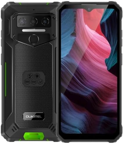 هاتف ذكي WP23 برو متين مقاوم للماء ثماني النواة 8GB+128GB 6.52 انش HD اندرويد 13 موبايل 10600mAh كاميرا 13MP ان اف سي