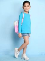 ⁦تيشرت للبنات من نوسيل بلون ابيض سادة (عبوة من قطعة واحدة)⁩ - الصورة ⁦3⁩