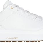 سكيتشرز حذاء جولف رياضي للنساء مصنوع من الجلد بمقاس مريح ومقاوم للماء من درايف 6