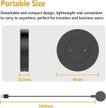 ⁦شاحن ساعة لساعة هواوي جي تي/جي تي 2/جي تي 2 اي، شاحن بديل نوع C الى كيبل شحن USB، ملحقات حامل شحن متوافق مع هونر ماجيك/ماجيك 2/دريم/جي اس برو، 50 سم، اسود⁩ - الصورة ⁦5⁩