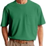 تي شيرت تينزر كبير الحجم مع جيب قماش ممتاز قطن ثقيل