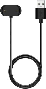 سكيدو شاحن متوافق مع امازفيت GTR 4 وGTR 3 وGTR 3 برو وGTS 3 وGTS 4 وT-Rex 2 - كيبل شحن USB بدبوسين 18.5 ملم 0.75 انش 3.3 قدم 100 سم - ملحقات الساعة الذكية