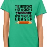 تي شيرتات نسائية مطبوعة ليوم المعلم هدية للمعلمين البالغين من القطن الناعم، ملابس كاجوال مريحة، بلايز تقدير المعلم