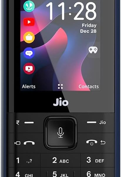 جيو جوال بريما 2 4G بلوحة مفاتيح بتصميم ممتاز ويوتيوب وجيو تي في وجيو هوتستار وجيوسافن وجيو باي (UPI) ومكالمات الفيديو ومصباح LED وكاميرات رقمية | اسود | مغلق لجيو نتورك