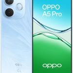 اوبو جوال A5 برو ثنائي شرائح الاتصال بذاكرة روم 256GB وذاكرة RAM 8GB (جي اس ام فقط | بدون سي دي ام ايه) هاتف ذكي 5G مفتوح من المصنع (ازرق ريش) - اصدار عالمي