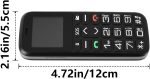⁦جوال سينيور 4G بزر كبير غير مقفل وبطارية سوداء 1000mAh زر SOS لكبار السن بتصميم بسيط بسيط من سينبيك⁩ - الصورة ⁦7⁩