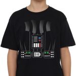 ستار ورز تي شيرت ستار ورز Darth Vader للأولاد، تي شيرت للأطفال من الجنسين