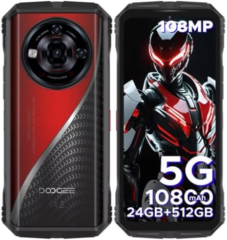 جوال S118 برو 5G متين 6.6 انش FHD 120Hz RAM 8GB روم 512GB بطارية 10800mAh اندرويد 14 مع تقنية ان اف سي من شاندوليك (احمر)