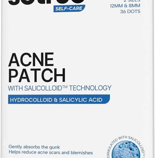 سوترو رقعة بثرة حب الشباب | رقع غروانية مائية مقاومة للماء | لحب الشباب السطحي النشط | تمتص البثور طوال الليل وتقلل من الزيت الزائد | لجميع انواع البشرة