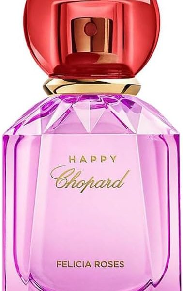 شوبارد عطر هابي فيليسيا روزيز للنساء - روائح التوت الاحمر والارجواني والجريب فروت الوردي وفول التونكا - يلهم التفاؤل وحب الذات - رائحة مبهجة - بخاخ او دي بارفان 1.33 اونصة