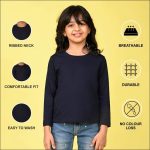 ⁦تيشرت للبنات من نوسيل بلون ابيض سادة (عبوة من قطعة واحدة)⁩ - الصورة ⁦6⁩