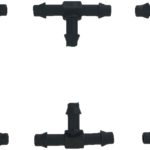 IRRICLIC TU RIEGO A UN CLIC Te for microtube 4 mm أسود 50 قطع