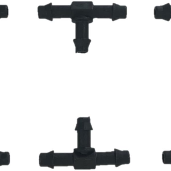 IRRICLIC TU RIEGO A UN CLIC Te for microtube 4 mm أسود 50 قطع