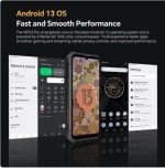 ⁦هاتف ذكي WP23 برو متين مقاوم للماء ثماني النواة 8GB+128GB 6.52 انش HD اندرويد 13 موبايل 10600mAh كاميرا 13MP ان اف سي⁩ - الصورة ⁦6⁩