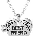 دلاية سلسلة وعقد بنمط قابل للفتح بيست فريند، هدية رائعة للبنات والصديقات، من يلو تشاميز