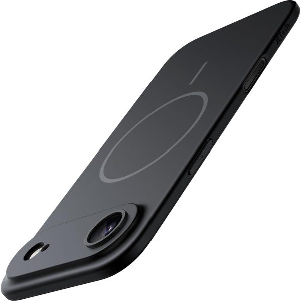 جيتك جراب مغناطيسي رفيع لموبايل ايفون 17 اير، متوافق مع ماج سيف، غطاء جوال رفيع للغاية وخفيف الوزن بلمسة نهائية غير لامعة وحماية كاملة لعدسة الكاميرا، شاشة 6.5 انش (اسود)