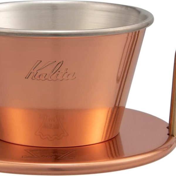 كاليتا جهاز تقطير القهوة دبليو دي سي-155 من سلسلة ويف من النحاس لـ1-2 شخص، صنع في اليابان، تسوباما، معدات التنقيط، المقهى، التخييم في الهواء الطلق