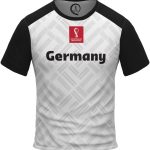 تيشيرت منتخب المانيا من فيفا ورلد كاب قطر 2022 للرجال- ابيض واسود