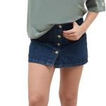 تي شيرت نسائي كبير الحجم باكمام قصيرة مع خياطة متباينة من ستايلي