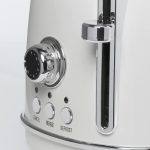 ⁦هادن محمصة خبز هيريتيج وايت شريحتين - تحكم متغير في التحميص - محمصة خبز كهربائية من الستانلس ستيل - وضع الاقتصاد - وظائف اعادة التسخين والالغاء واذابة الثلج - 1370-1630 واط⁩ - الصورة ⁦6⁩