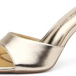 شو لاند شبشب مفتوح من الامام بكعب عالي للنساء من ليفانا، حذاء مفتوح من الامام بشريط واحد سهل الارتداء لحفلات التخرج وحفلات الزفاف والعطلات