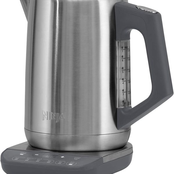 نينجا غلاية [KT201UK] درجة حرارة مثالية، ستانلس ستيل، 1.7 لتر، غليان سريع، ثبات درجة الحرارة