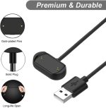 ⁦سكيدو شاحن متوافق مع امازفيت GTR 4 وGTR 3 وGTR 3 برو وGTS 3 وGTS 4 وT-Rex 2 - كيبل شحن USB بدبوسين 18.5 ملم 0.75 انش 3.3 قدم 100 سم - ملحقات الساعة الذكية⁩ - الصورة ⁦4⁩